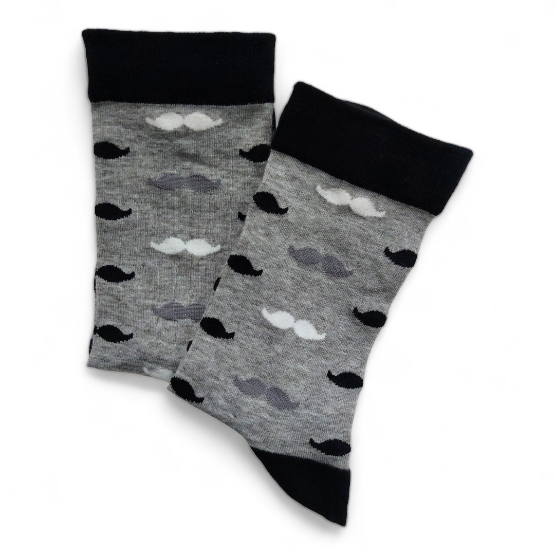 Grey Mo Socks