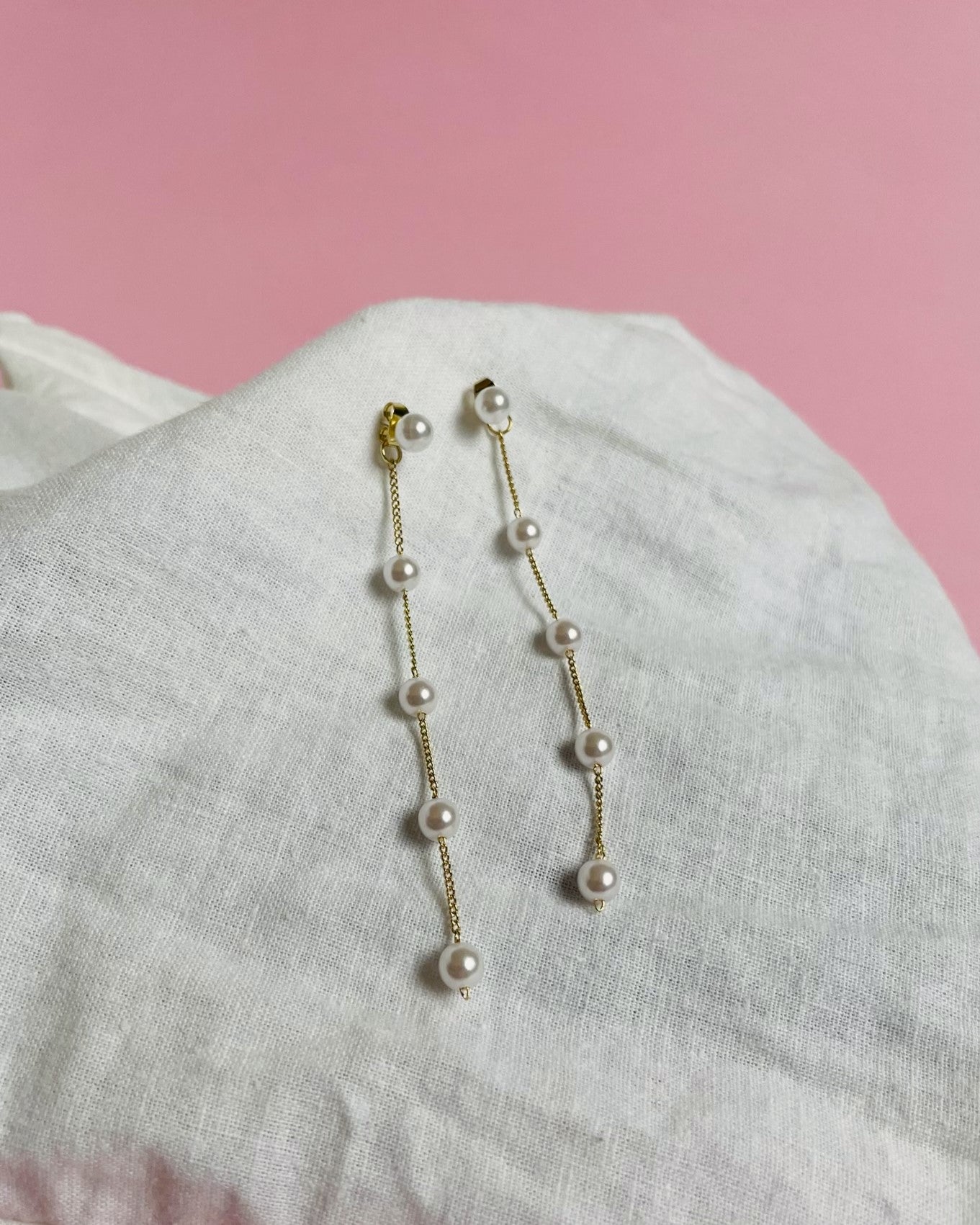 Pearl 5-Drop Earrings