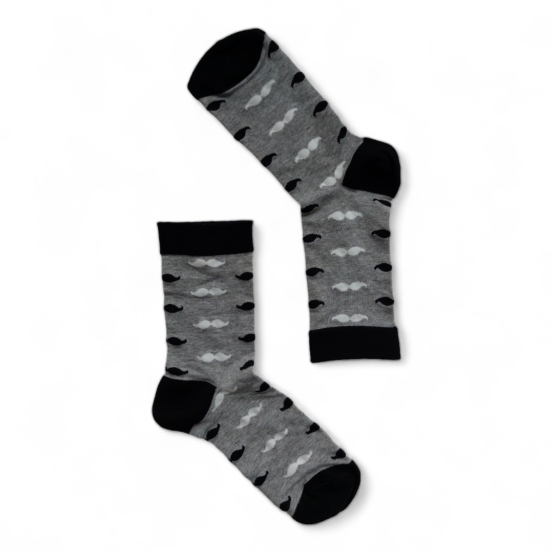 Grey Mo Socks